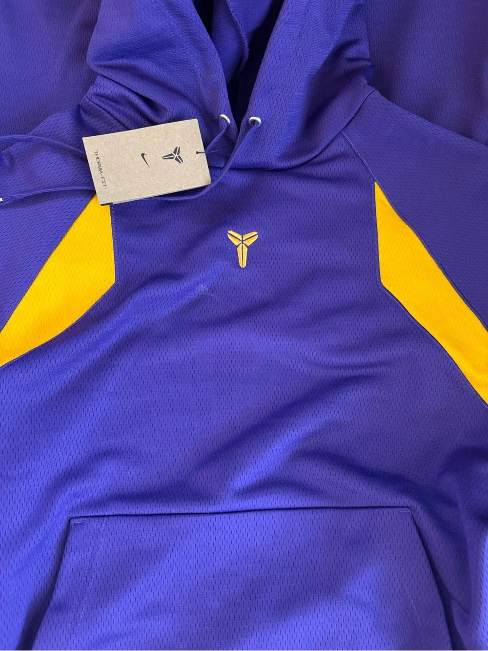New Nike Kobe “black Mamba” Purple and Yellow Hoodie and Sweatpants Set Sz L